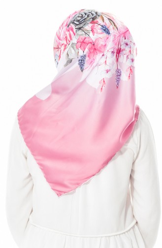 Sarar Patterned Shawl 1884-01 Dry rose 01