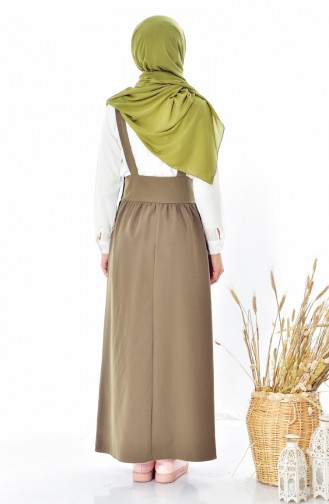 Bluse mit Westenkleid 2er Set 4096A-06 Khaki 4096A-06