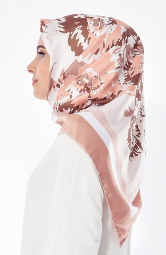 Sarar Patterned Shawl 1881-04 Salmon 1881-04