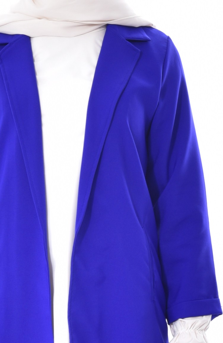Veste longue bleu roi Veste longue bleu roi