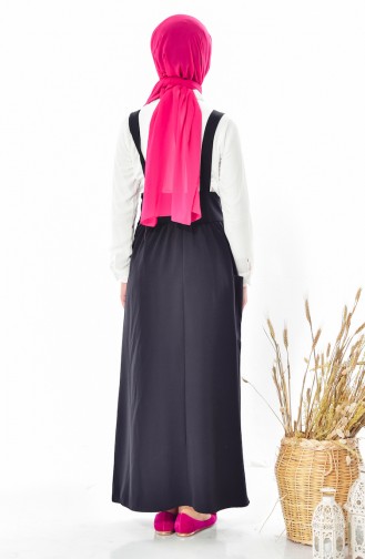 طقم فستان بدون اكمام وبلوز 4096A-07 لون أسود 4096A-07