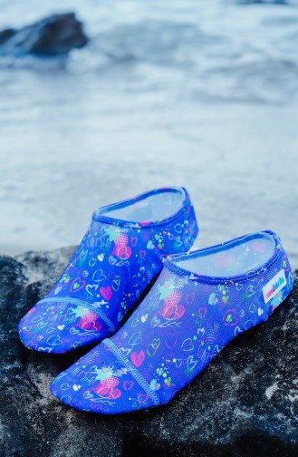 Blue Pool And Beach Shoes 1000-03