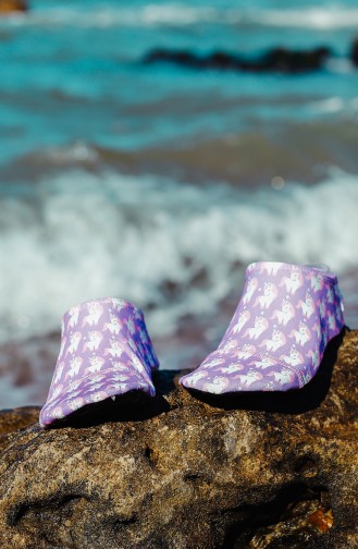 Lilac Pool And Beach Shoes 1000-09