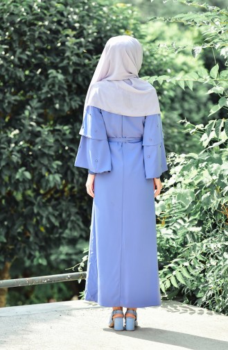 Indigo Hijab Dress 1001-03