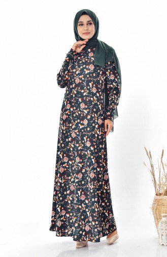 Green Hijab Dress 0206-03
