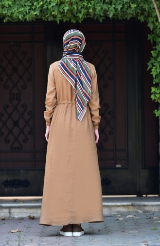Beli Pleated Dress 1240-03 Camel 1240-03