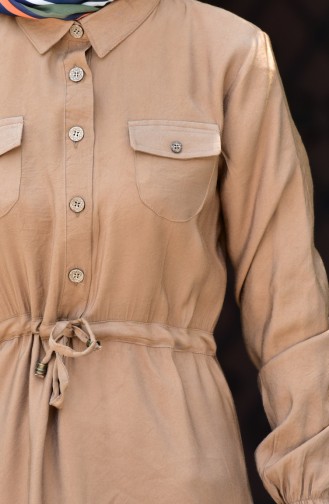 Beli Pleated Dress 1240-03 Camel 1240-03