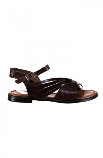 Brown Summer Sandals 126-18-01
