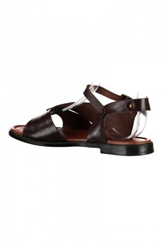 Brown Summer Sandals 126-18-01