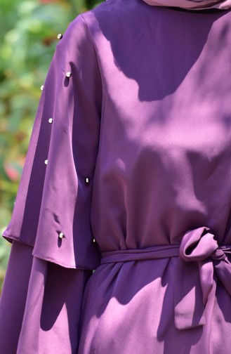 Spanish Sleeve Pearl Dress 1001-01 Purple 1001-01