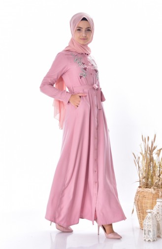 Powder Hijab Dress 3634-04