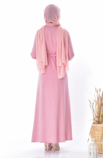 Powder Hijab Dress 3634-04