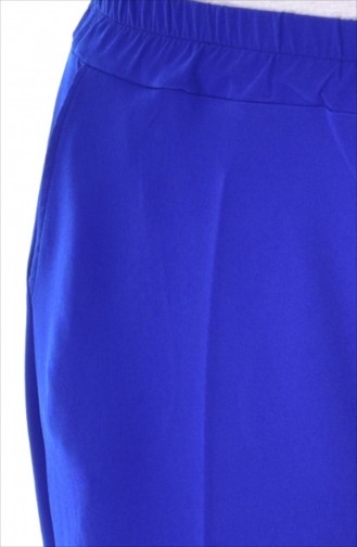 Pantalon élastique avec Poches Grande Taille 3103-07 Bleu Roi 3103-07
