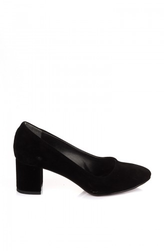 Kadın Topuklu Ayakkabı A725-17-01 Siyah Süet