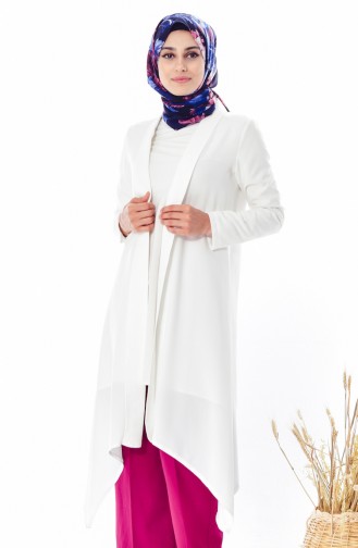 Veste Asymétrique 50342-07 Blanc 50342-07