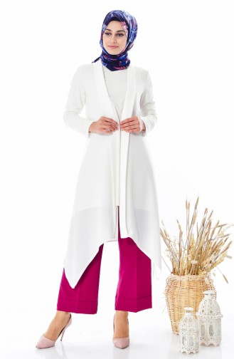 Veste Asymétrique 50342-07 Blanc 50342-07
