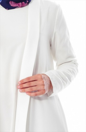 Veste Asymétrique 50342-07 Blanc 50342-07