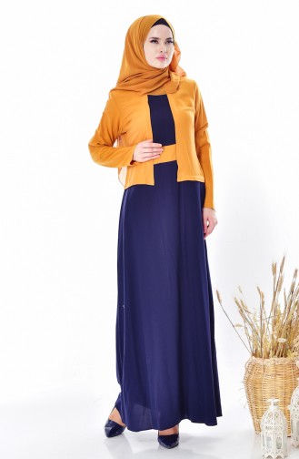 Suit Looking Dress 5739-01 Mustard 5739-01