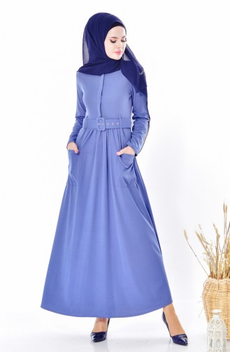 Blue Hijab Dress 5125-02