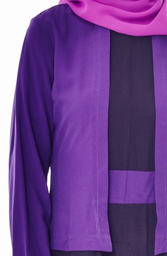 Purple İslamitische Jurk 5739-08