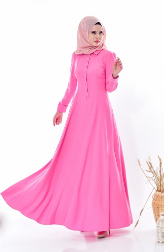 Sugar Pink Hijab Dress 28376-02