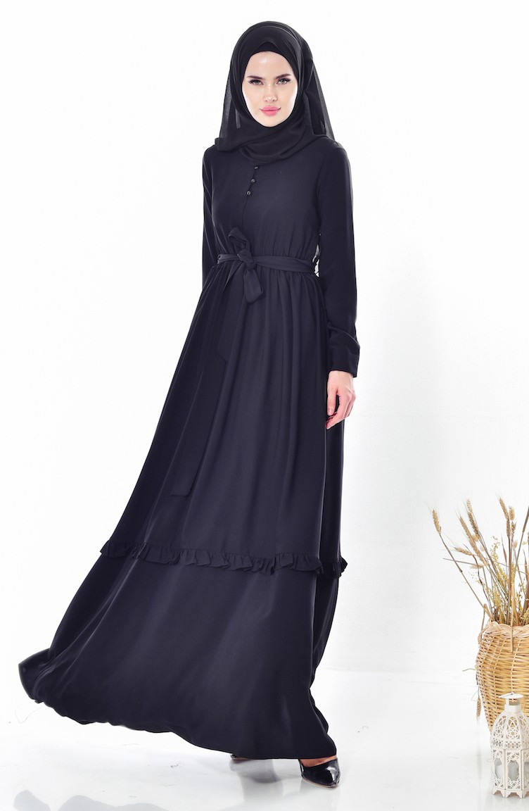 belt one piece dress