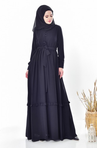 Black Hijab Dress 28300-01