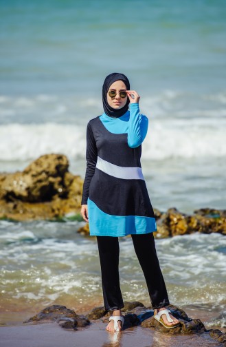 Black Swimsuit Hijab 1839-03