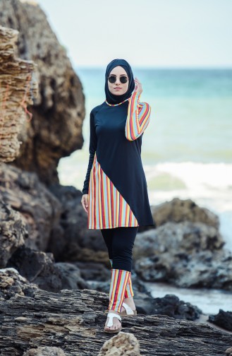 Black Swimsuit Hijab 1853-02