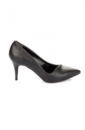 Kadın Topuklu Ayakkabı A11901-17-01 Siyah