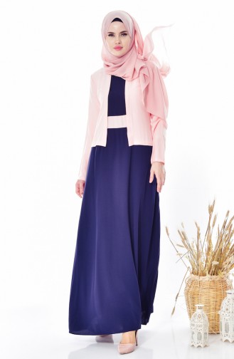 Takım GSetaussehendes Kleid 5739-05 Lachs 5739-05