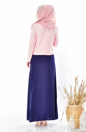 Takım GSetaussehendes Kleid 5739-05 Lachs 5739-05