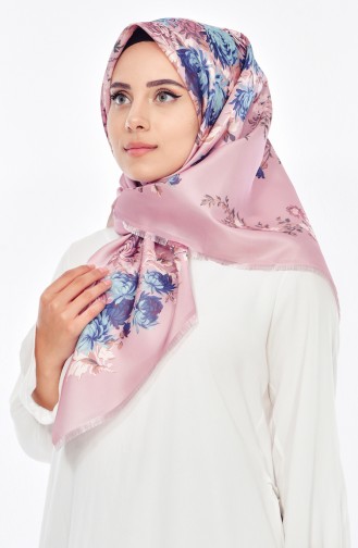 Digital Printed Taffeta Scarf95207-02 dark Powder 02