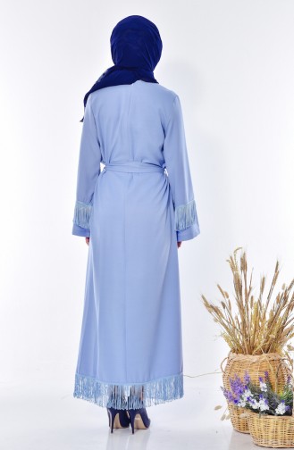 Robe Hijab Bleu Bébé 4014-03