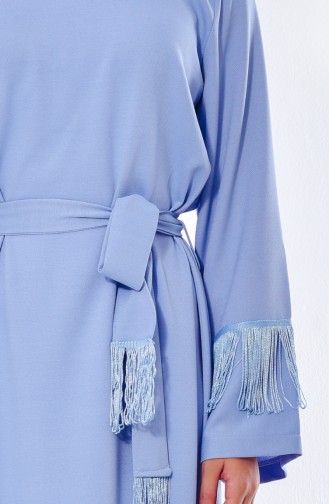 Baby Blue Hijab Dress 4014-03