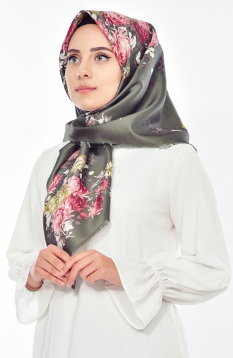 Digital Printed Taffeta Scarf 95207-09 Khaki 09