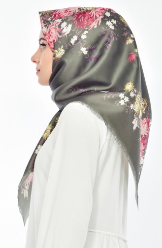 Digital Printed Taffeta Scarf 95207-09 Khaki 09