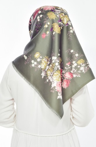 Digital Printed Taffeta Scarf 95207-09 Khaki 09