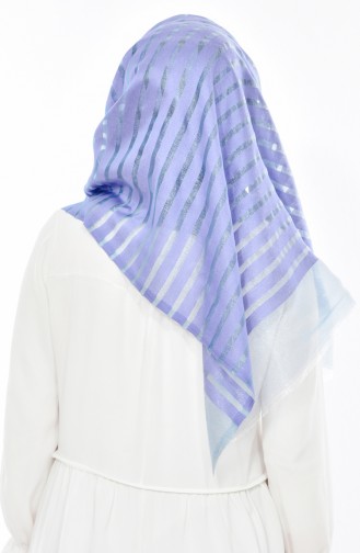 Striped Evening Dress Shawl 60066-04 Blue 04