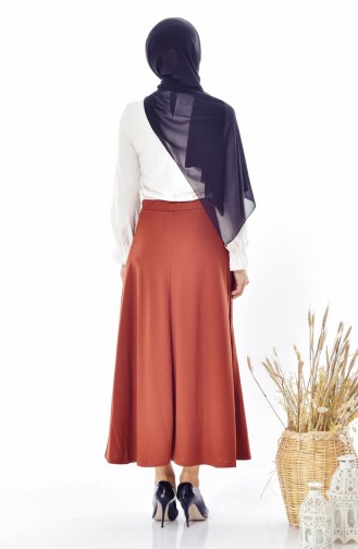 Beli Lastikli Etek 5003-05 Taba