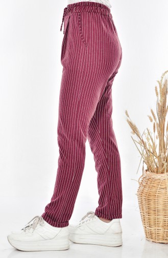 Claret red Broek 1335-07