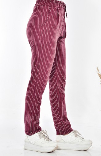 Claret Red Pants 1335-07