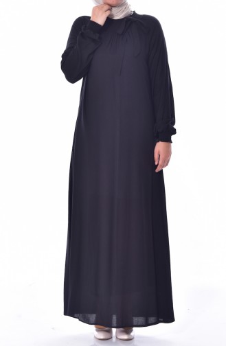 Sleeve Elastic Dress 3002-06 Black 3002-06