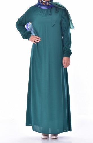 Robe Manches élastique 3002-02 Vert emeraude 3002-02