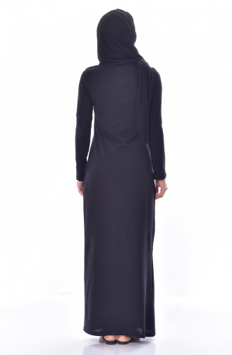 Robe Hijab Noir 2876A-01
