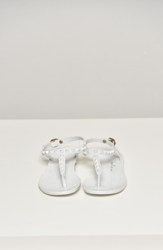 Sandales Pour Femme A1600-17-02 Blanc 1600-17-02