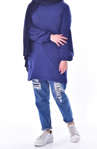 Navy Blue Blouse 6400-03