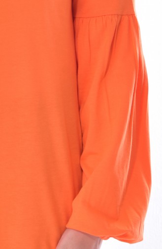 Bluse aus Natürliche Stoff 6400-08 Orange 6400-08