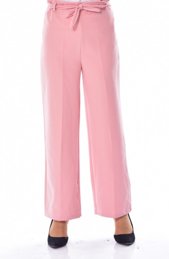 Belted Wide Leg Trousers 0001-03 Powder 0001-03