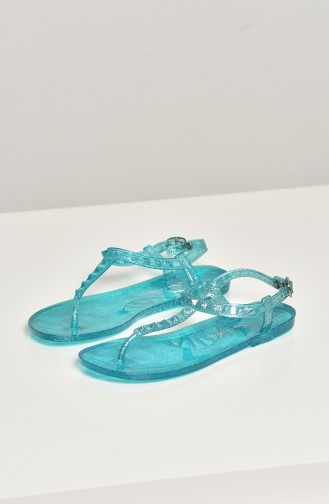 Turquoise Summer Sandals 1605-17-02